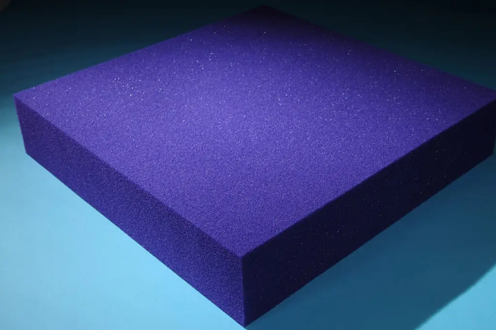 Detailed close-up of plush faux-fur cover texture on an orthopedic memory foam dog bed.